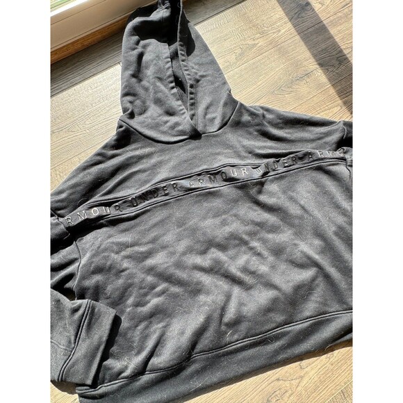 Under Armour Tops - Under Armour Women’s Pullover Hoodie – Size Large – Black – Oversized Cropped –
